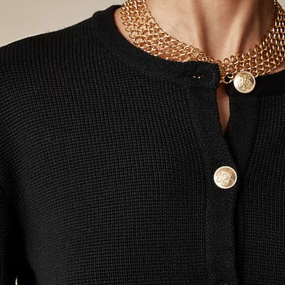 J. Crew Relaxed Emilie sweater lady jacket - Black Size XS Jcrew - Picture 3 of 5